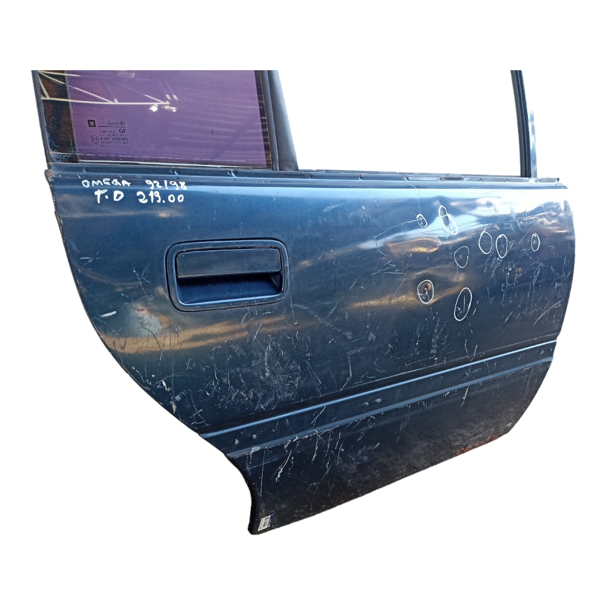 Porta Traseira Direita Chevrolet Omega 1992 A 1998 C/detalhe Traseira Direito Azul 4