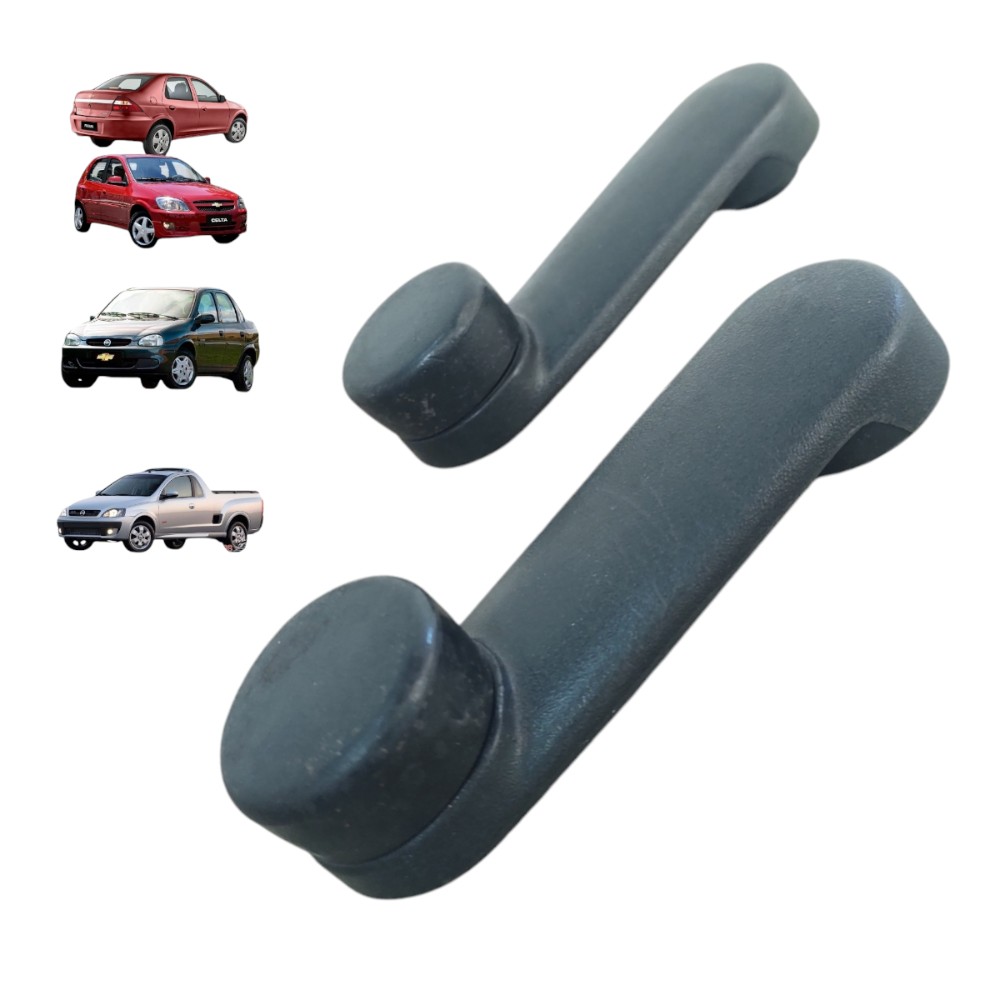 Par Manivela Vidro Manual Montana Classic Celta 2003 A 2012 Preto 1