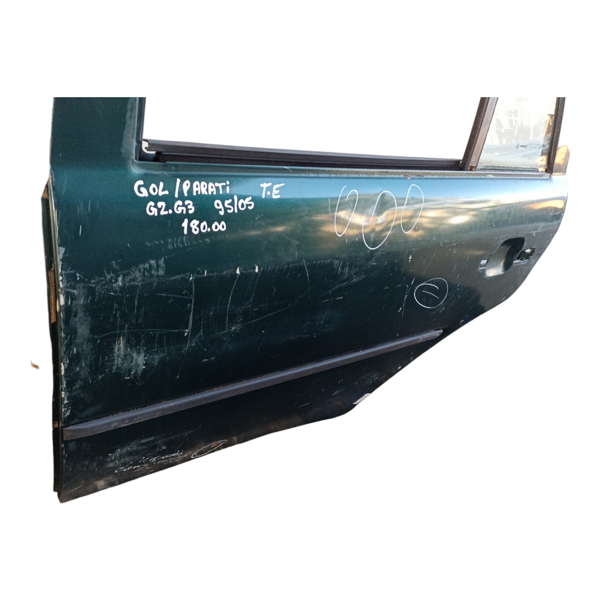 Porta Traseira Esquerda Volkswagen Gol Parati G2 G3 95/05 Traseira Esquerdo Verde 2