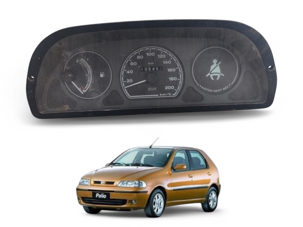 Painel Velocímetro Fiat Palio Uno 1996 A 2002 Preto