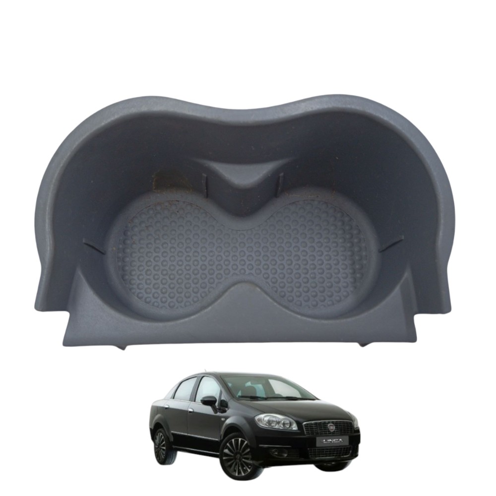 Porta Copos Console Central Linea 2008 A 2015 100174199 Cinza