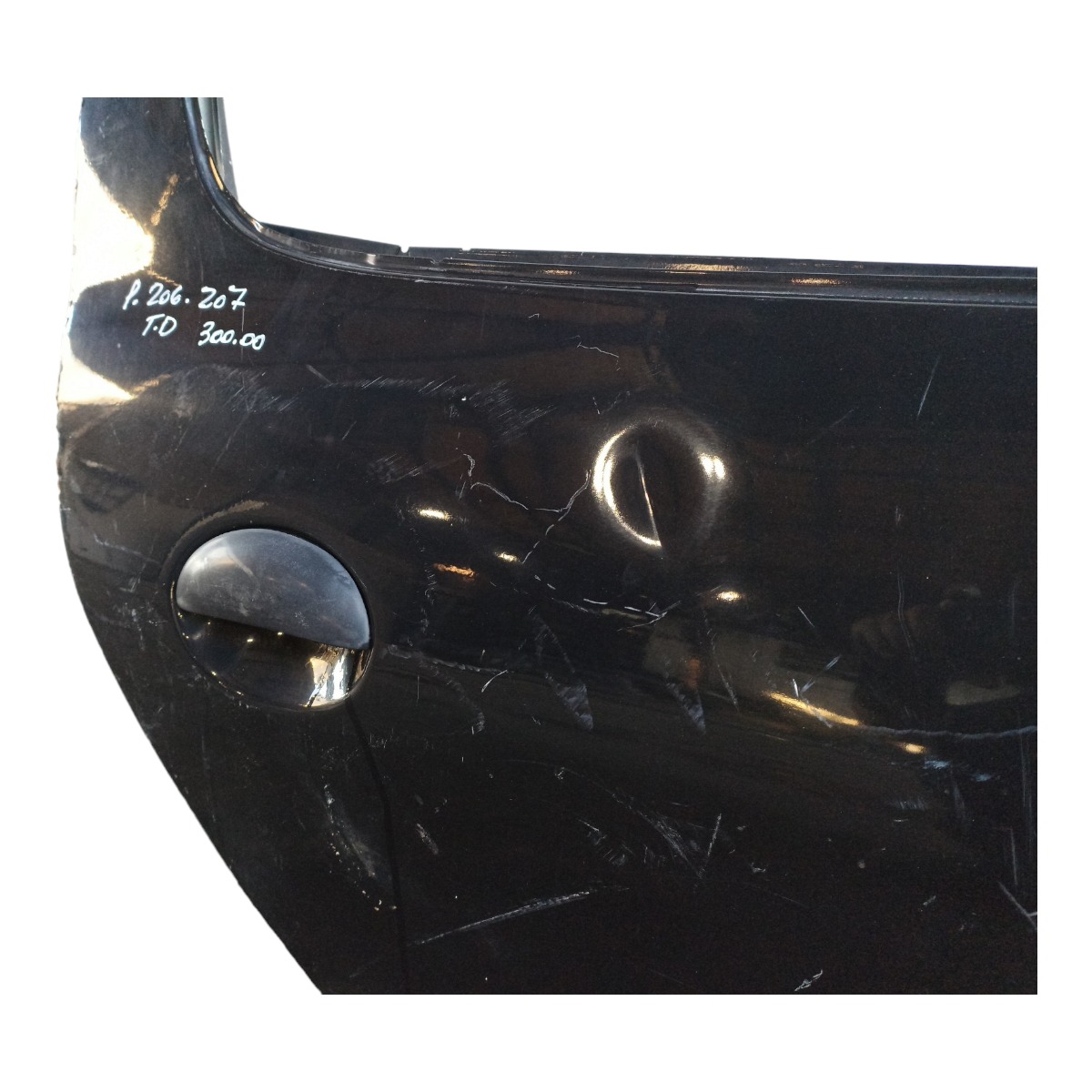 Porta Traseira Direita Peugeot 206 207 Bom Estado Traseira Direito Preto 4