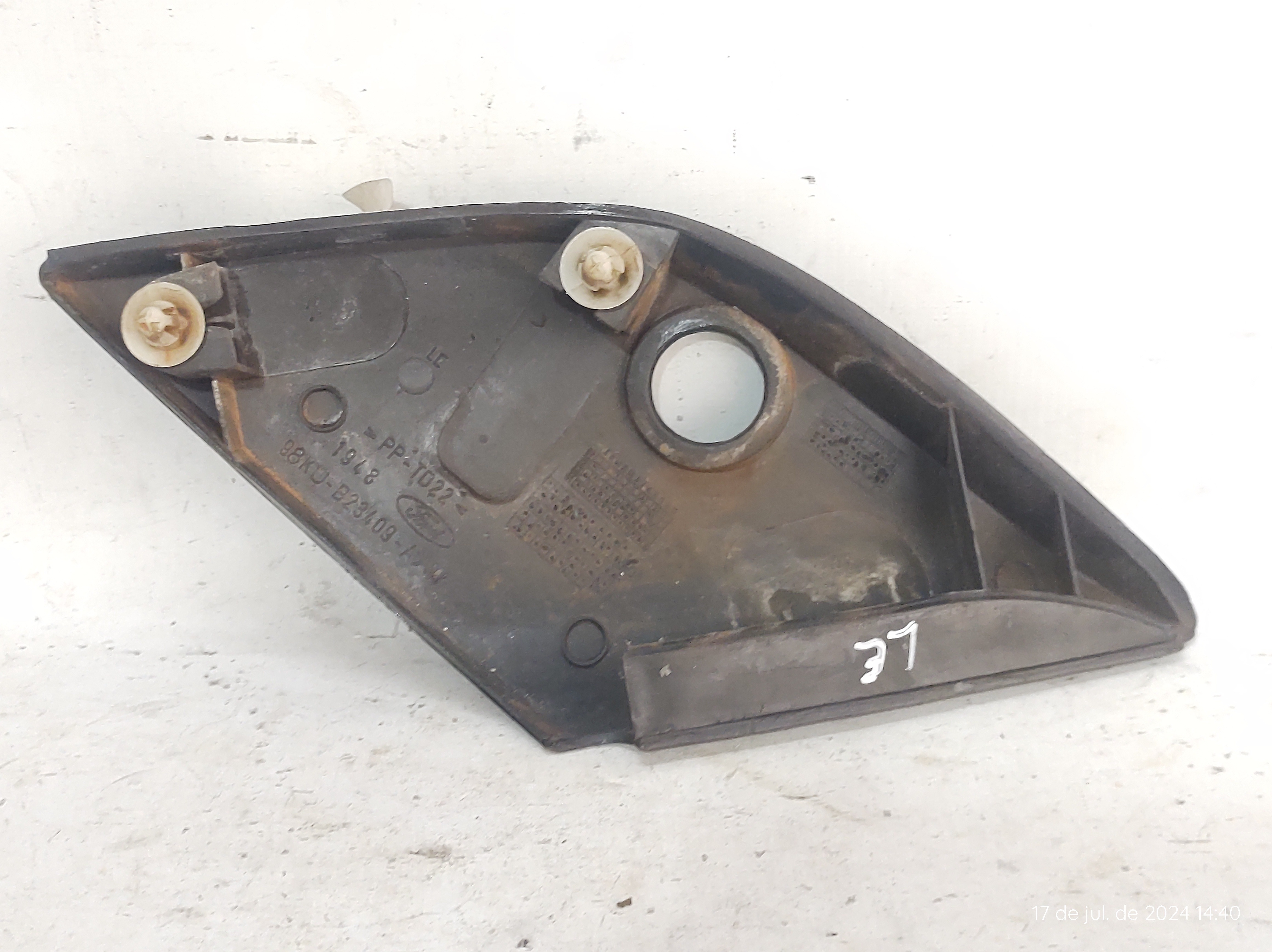 Moldura Int Retrovisor Esquerdo Ka 08/13 98kub23409aaw Preto 5
