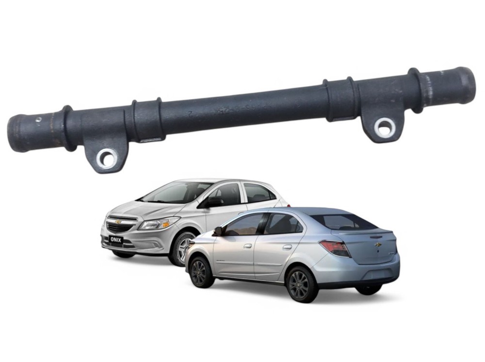 Tubo Cano Agua Motor Onix Prisma 2012 A 2019 Preto