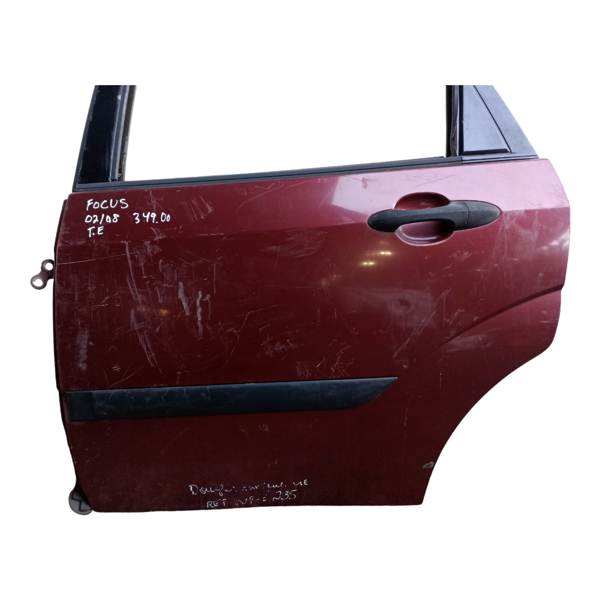 Porta Traseira Esquerda Ford Focus 2002 A 2008 Bom Estado Traseira Esquerda Vermelho 6