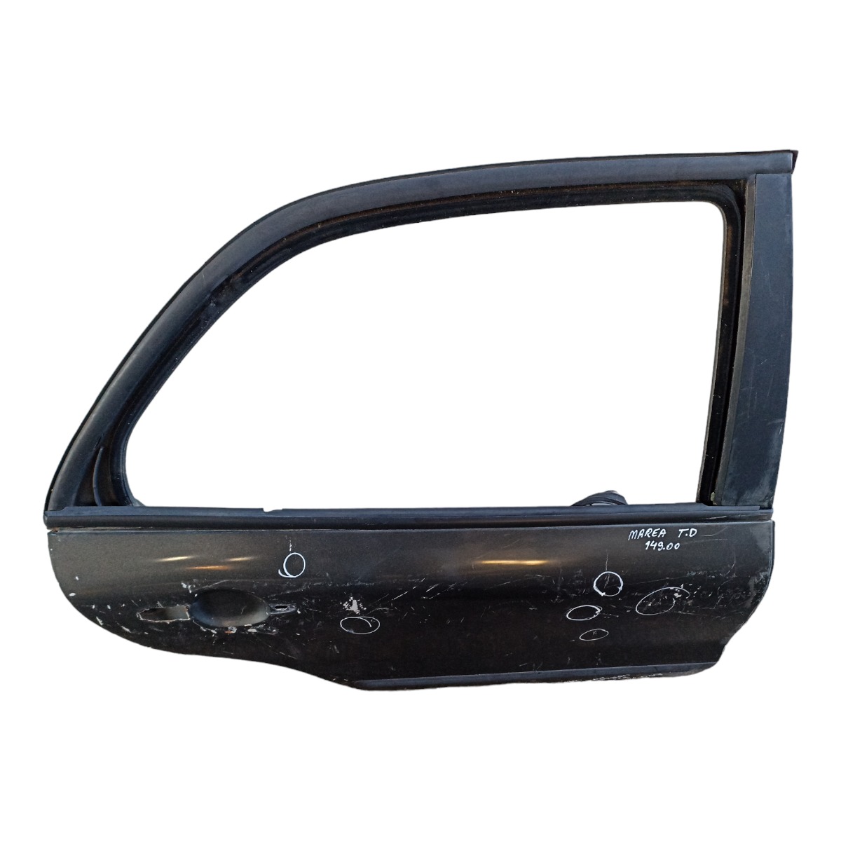 Porta Traseira Direita Fiat Marea Com Detalhes  Traseira Direito Cinza 4