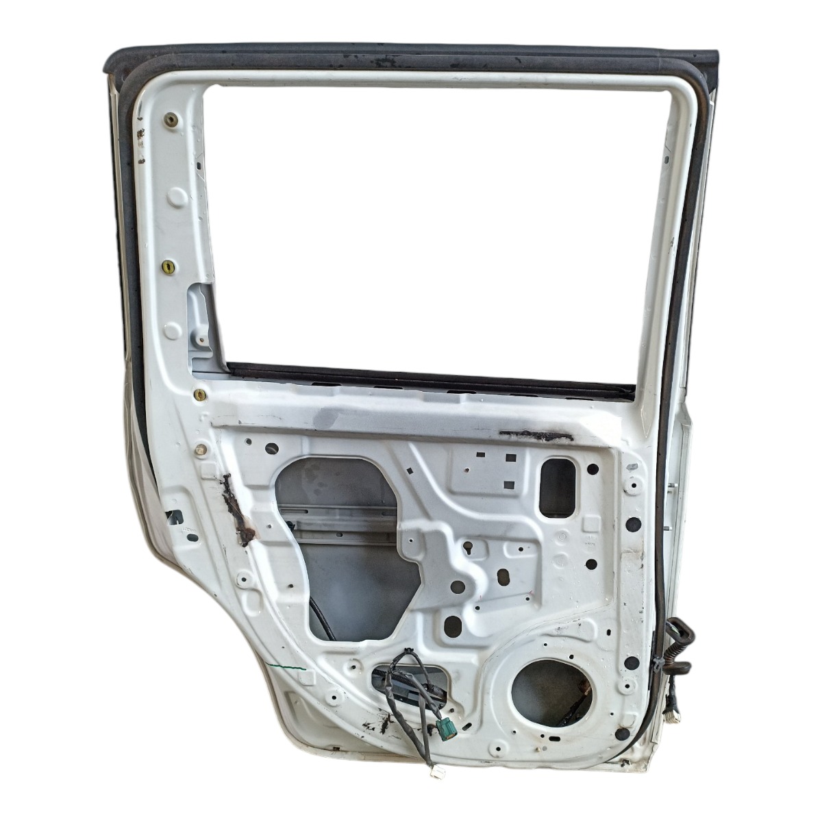 Porta Traseira Esquerda Nissan Livina Grand Livina C/avaria Traseira Esquerdo Branco 6