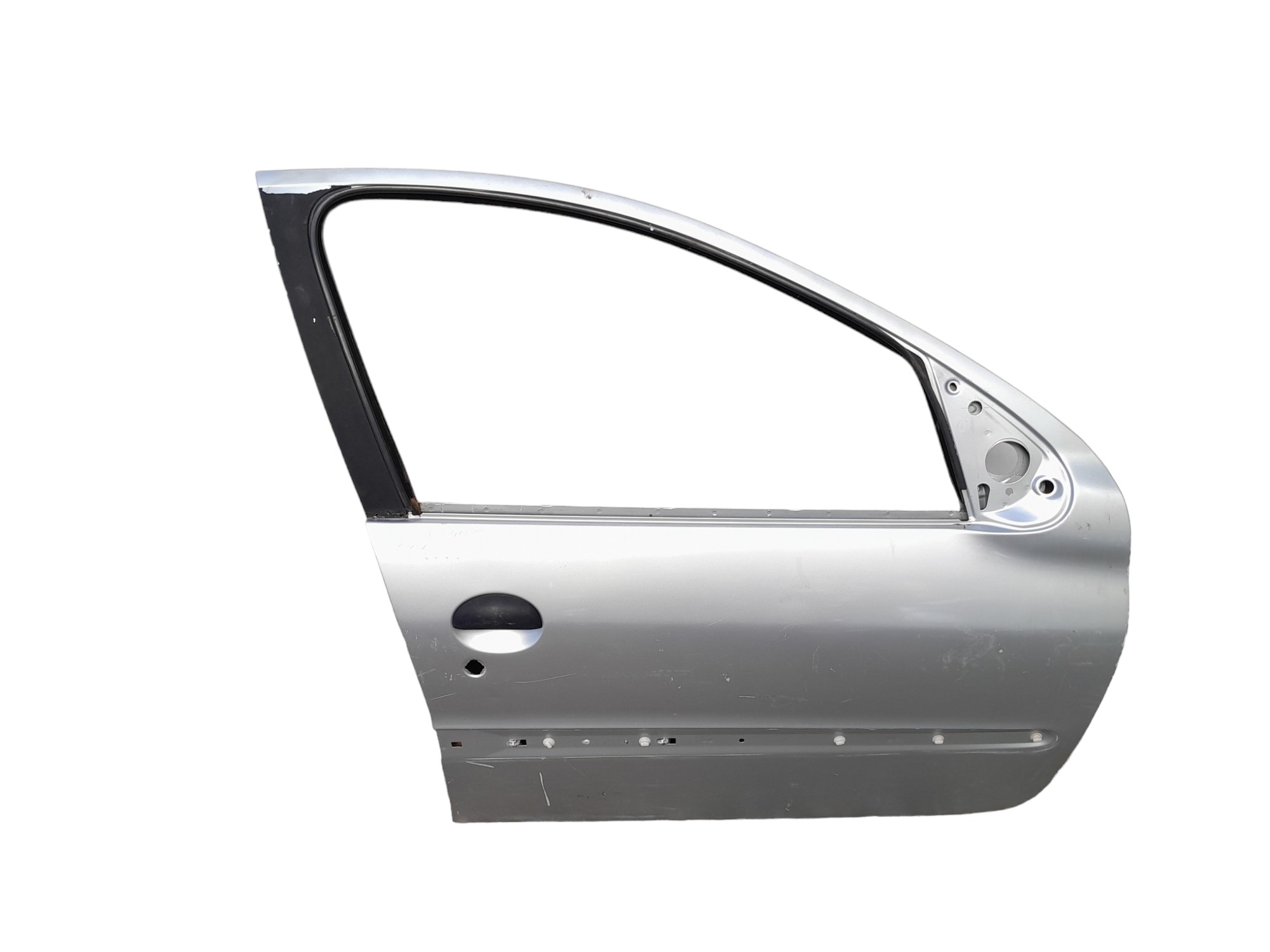 Porta Dianteira Direita Peugeot 206 207 4 Portas Com Detalhe Dianteira Direito Prata 2