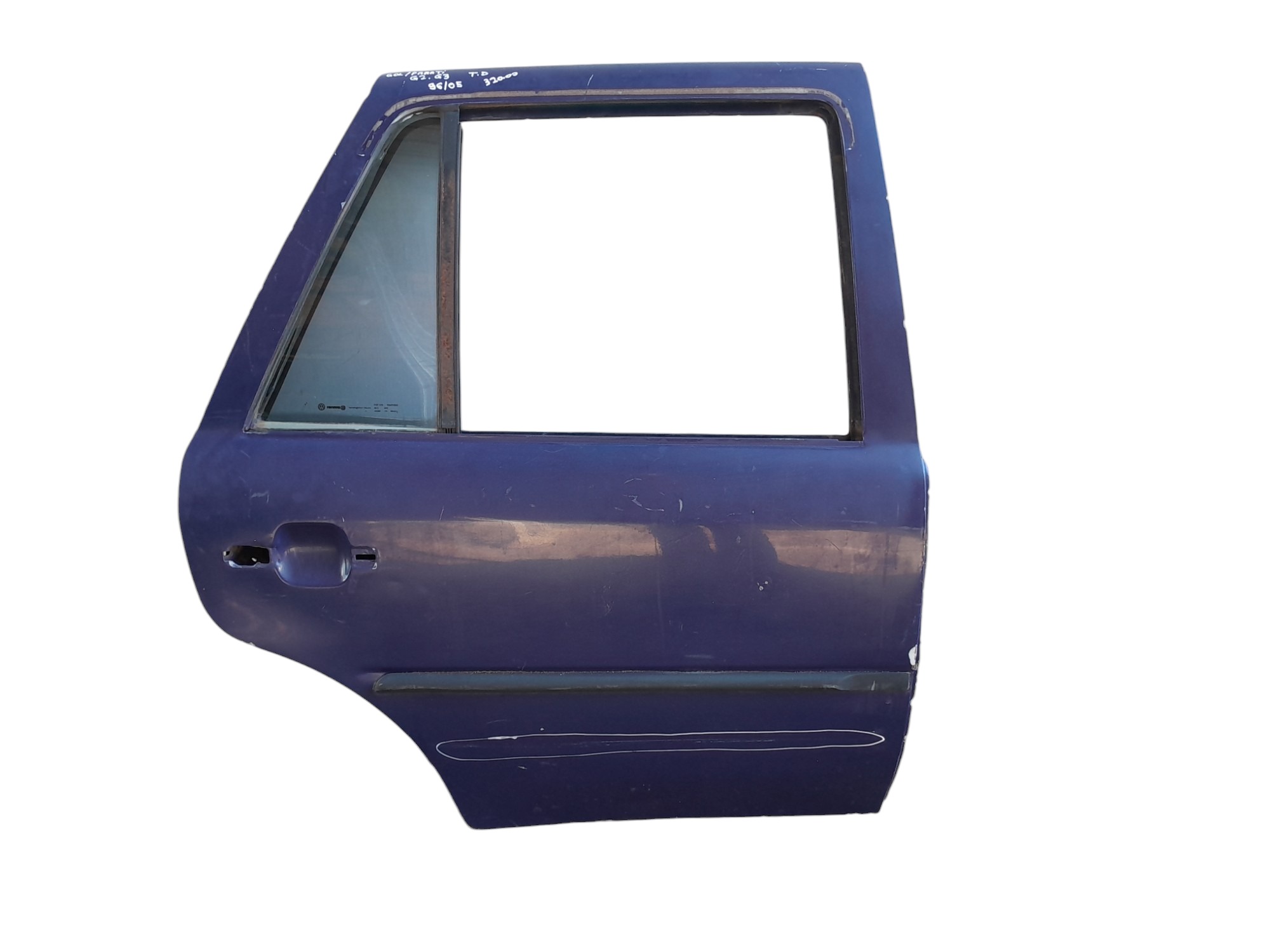 Porta Traseira Direita Volkswagen Gol Parati G2 G3 96/05 Traseira Direito Azul