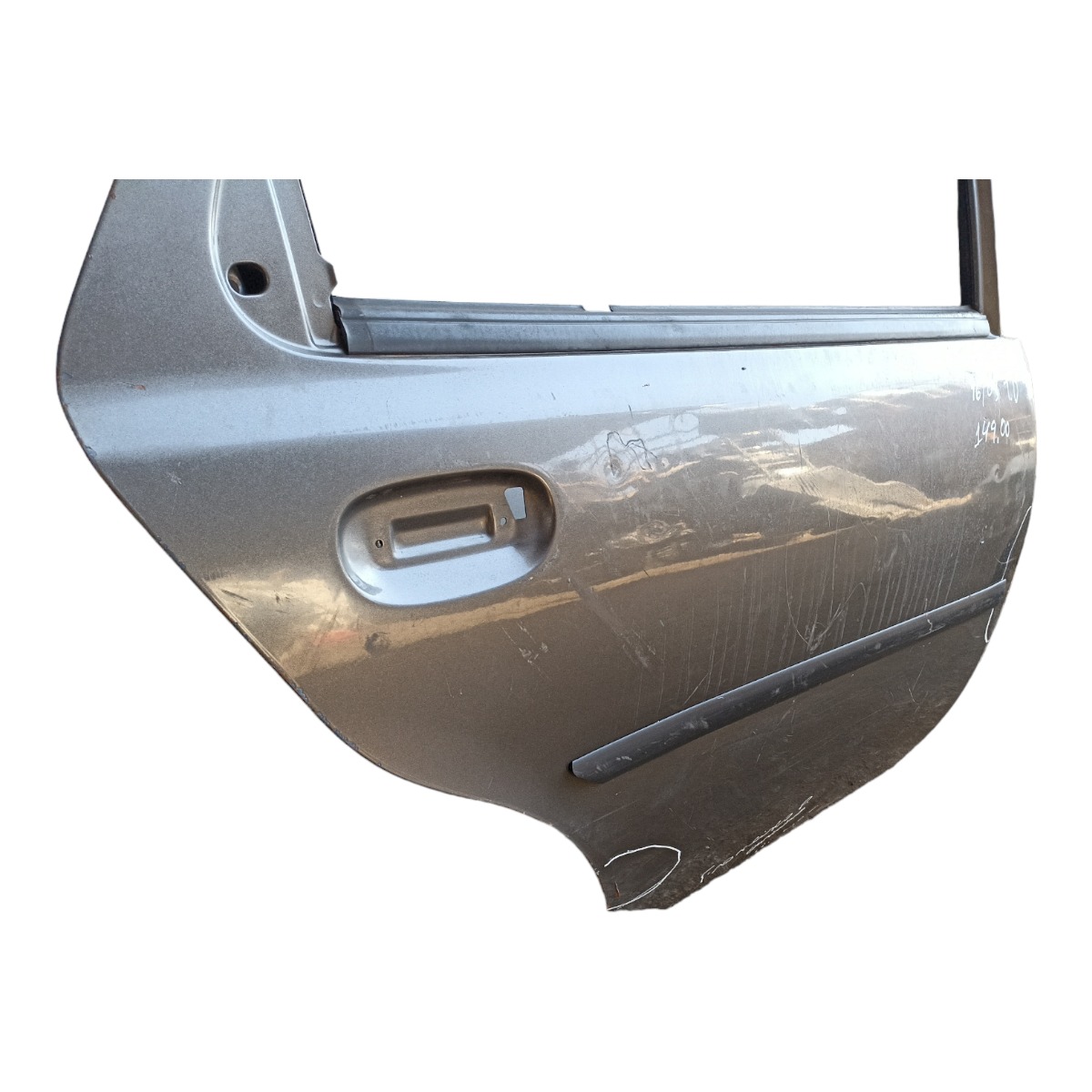 Porta Traseira Direita Ford Fiesta 1996 A 2003 Detalhe Traseira Direito Prata 3