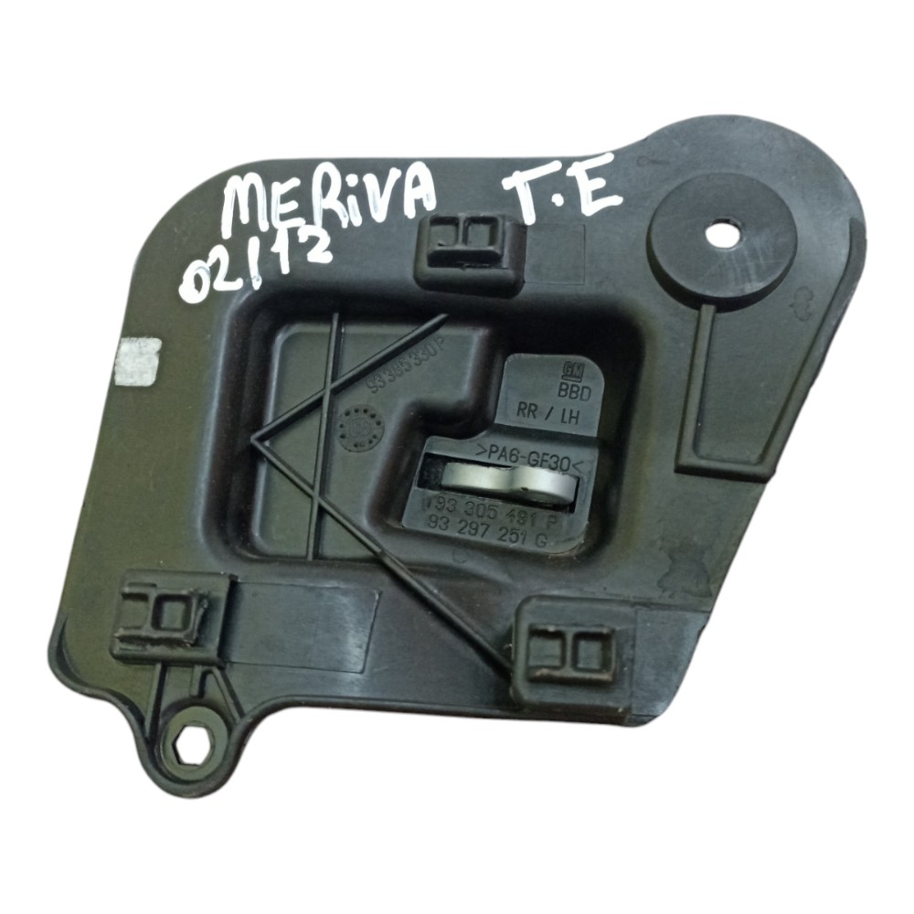 Maçaneta Traseira Esquerda Gm Meriva 2002 2003 A 2012 Preto Traseira 3