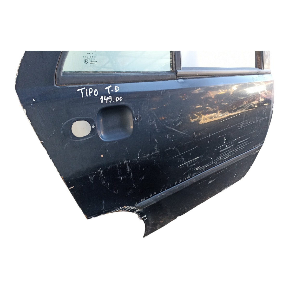 Porta Traseira Direita Fiat Tipo 1995 1996 1997 Bom Estado Traseira Direito Preto 3