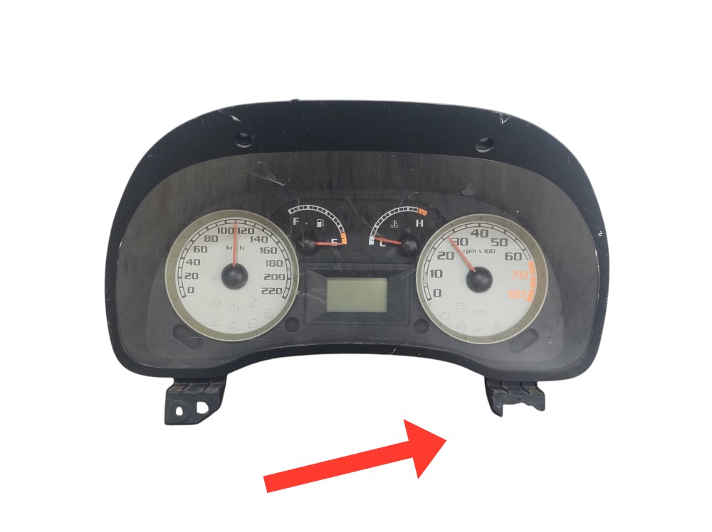 Painel Instrumento Velocímetro Fiat Idea 2005 A 2010 Origina Preto 2