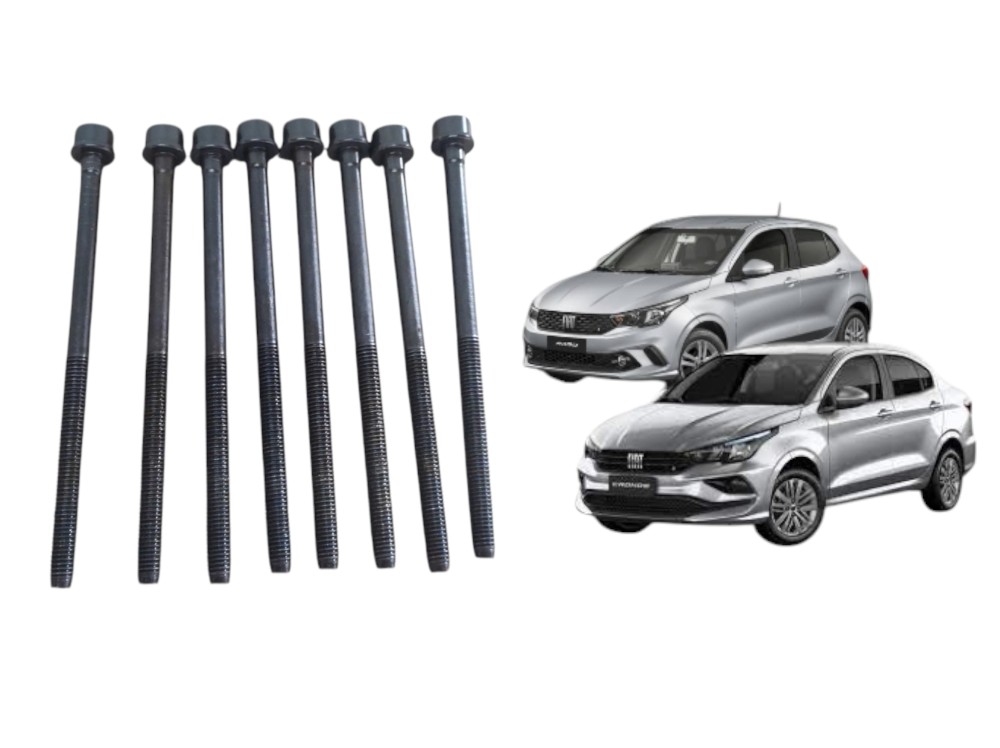 Kit Parafuso Cabeçote Fiat Argo Mobi Uno Cronos 1.0 3cc