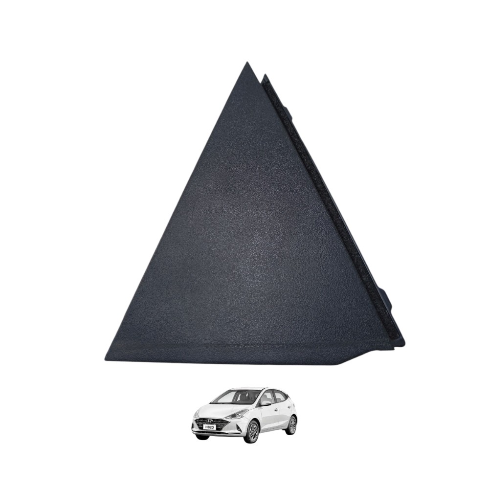 Moldura Ext Porta Tras Hb20 Hatch Esq 2020 2021 2022 Preto