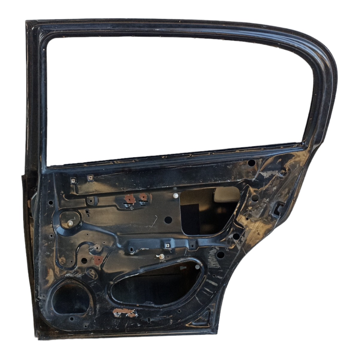 Porta Traseira Direita Gm Astra 1999 A 2011 Pra Recuperar  Traseira Direito Preto 6