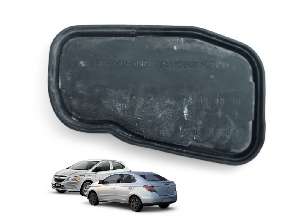 Tampa Vedação Direita Painel Onix Prisma 2013 A 19 52122501 Preto