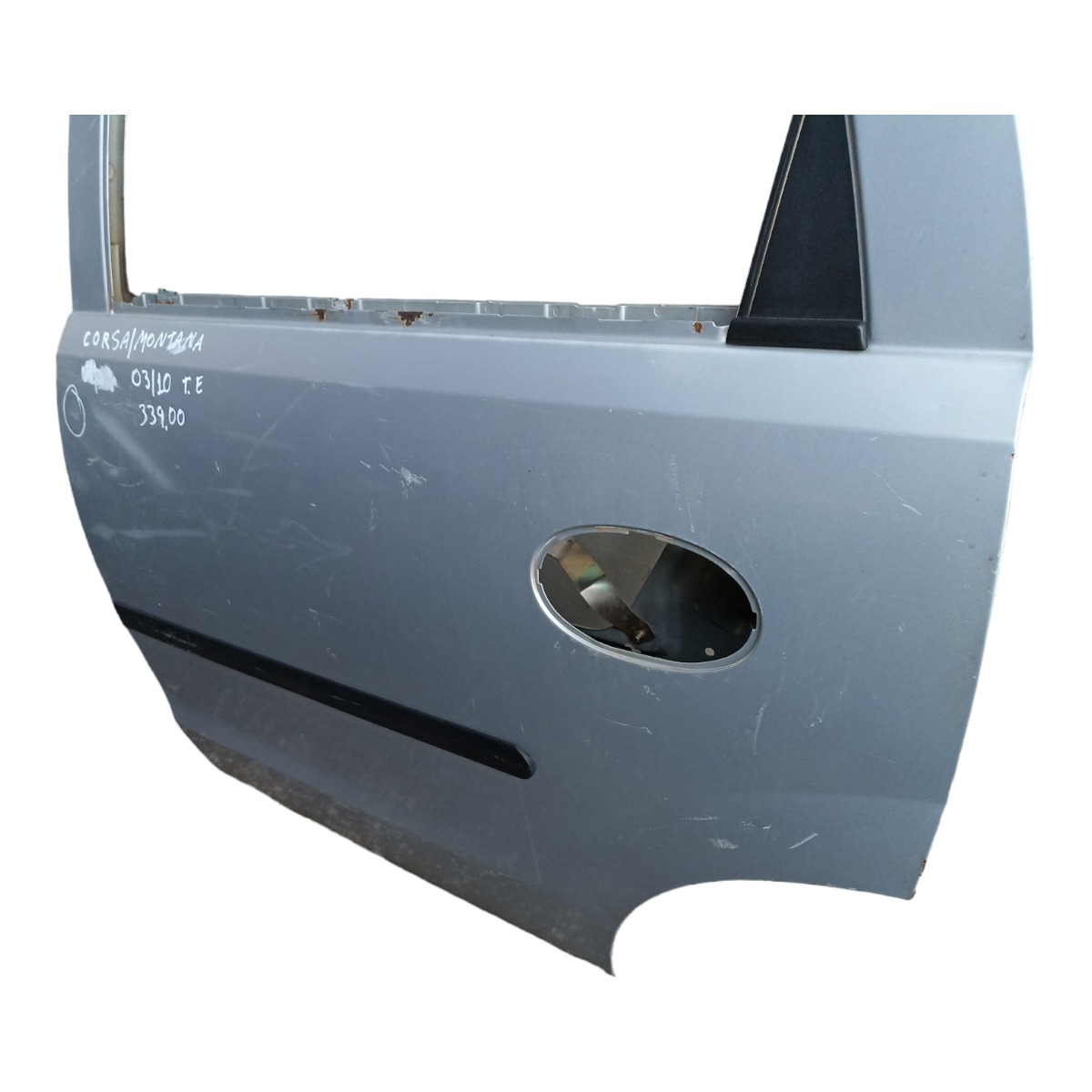 Porta Traseira Esquerda Chevrolet Corsa Montana 2003/2010 Traseira Esquerda Prata 2