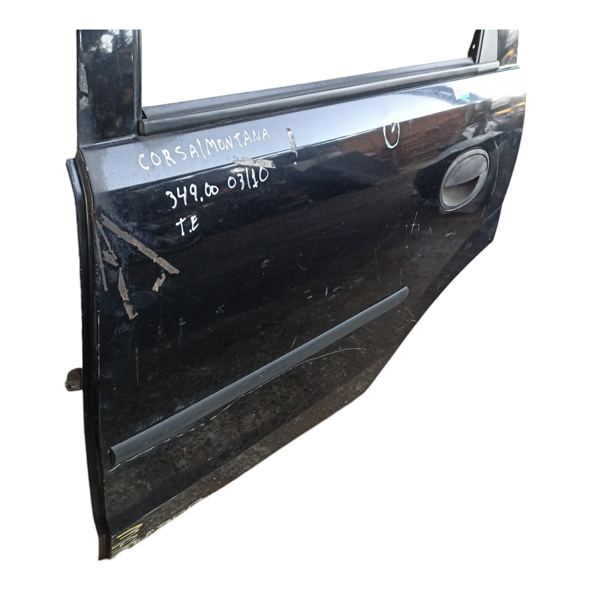 Porta Traseira Esquerda Chevrolet Corsa Montana 03/10 Traseira Esquerdo Preto 4
