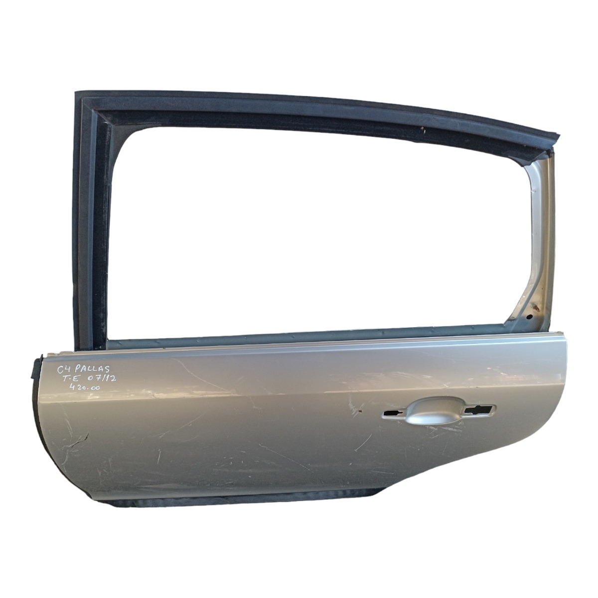 Porta Traseira Esquerda Citroen C4 Pallas 2007 A 2012  Traseira Esquerdo Prata 4