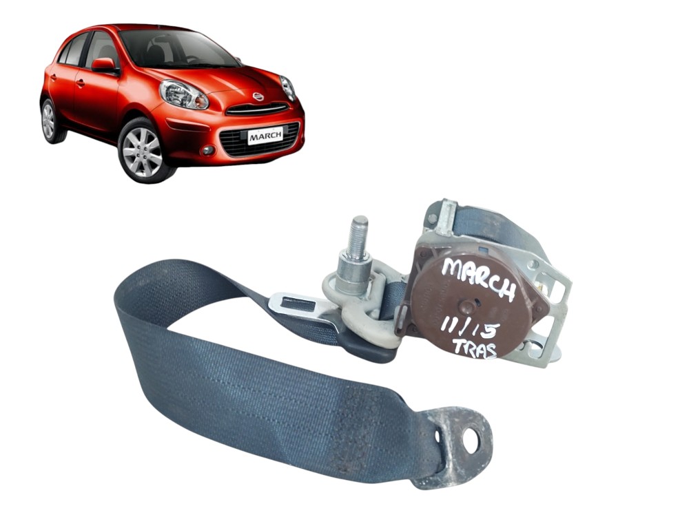 Cinto segurança traseiro nissan march 2011 a 2015