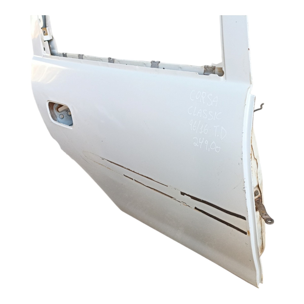 Porta Traseira Direita Corsa Classic Gm 1996 A 2016 Original Traseira Direito Branco 4