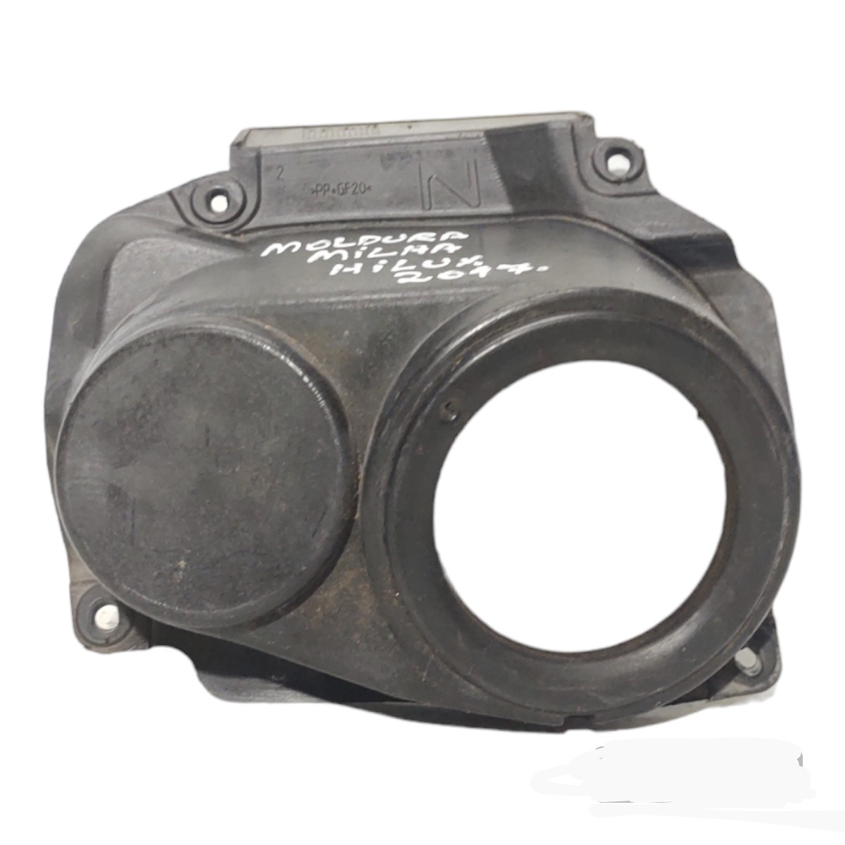 Moldura Farol Milha Neblina Esquerdo Hilux 2017 Original Preto Esquerdo