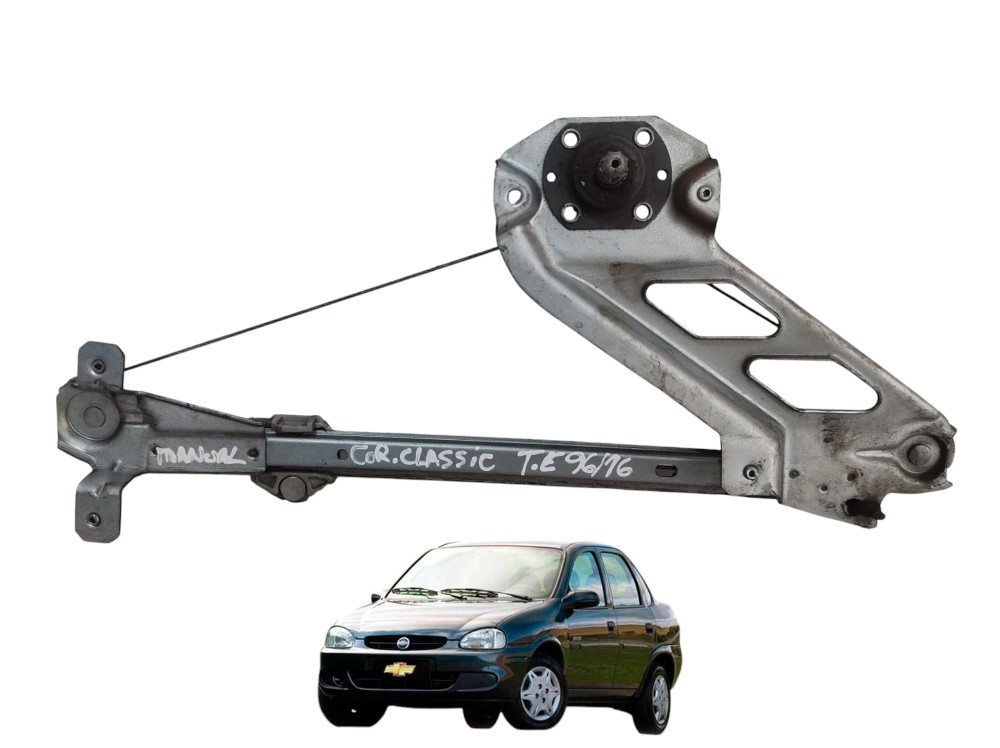 Máquina Vidro Manual Traseiro Esquerdo Classic  1994 A 2010 1