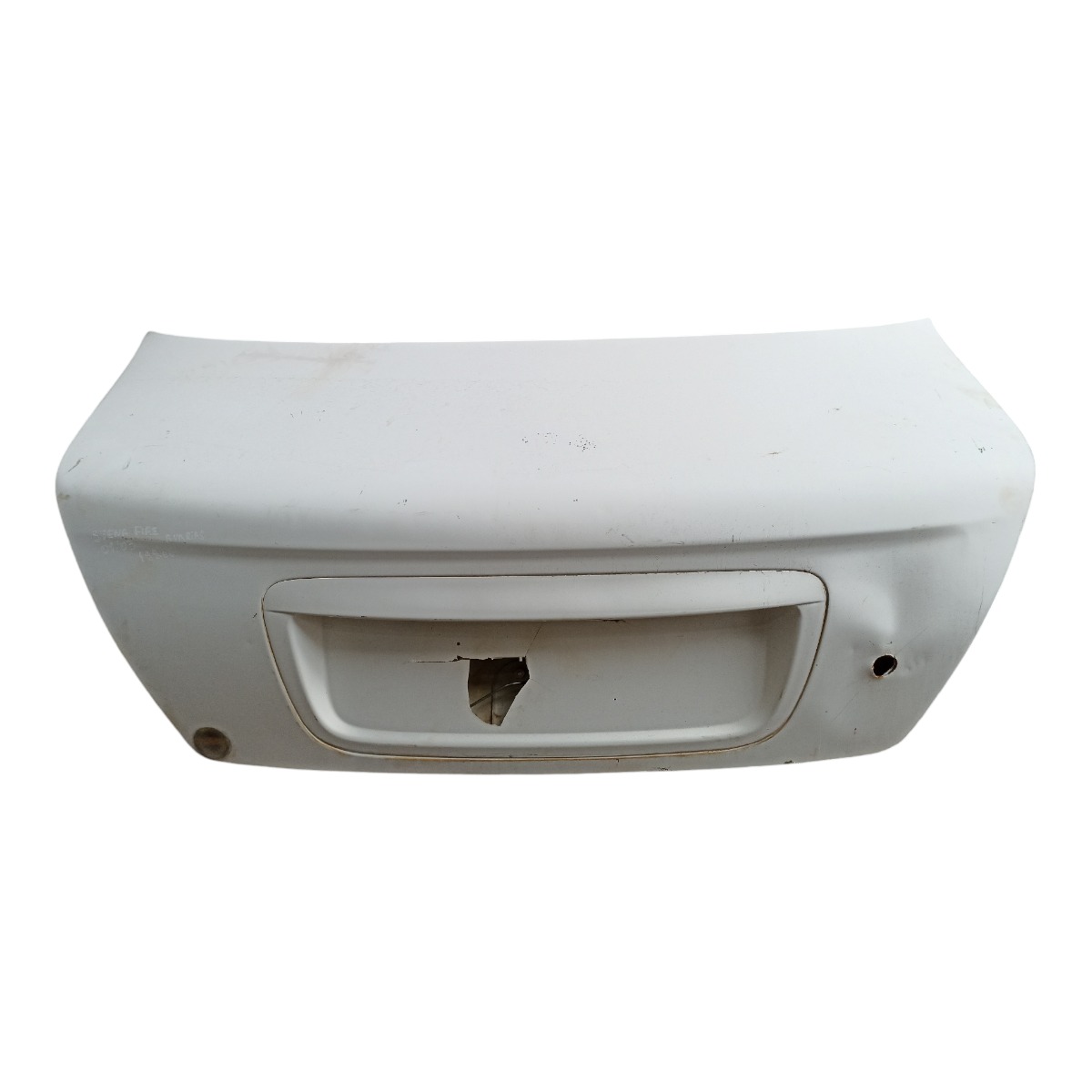 Tampa Traseira Fiat Siena Fire 2001 2002 2003 C/avaria Branco 1