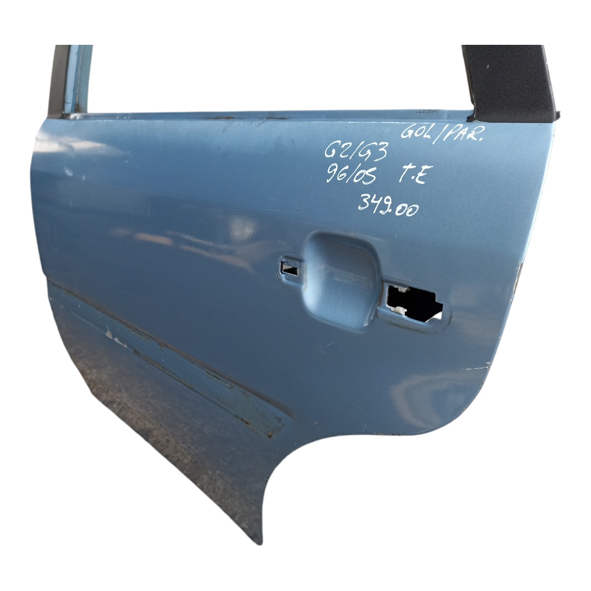 Porta Traseira Esquerda Volkswagen Gol Parati G2 G3 96/05  Traseira Esquerda Azul 4