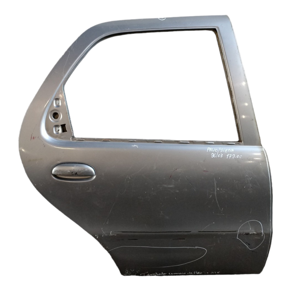 Porta Traseira Direita Palio Siena 1996 A 2003 Fiat  Traseira Direito Prata