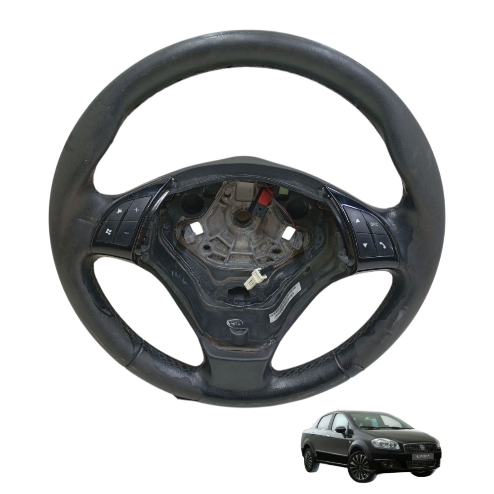 Volante Direção Linea 2008 2009 2010 A 2015 Avaria Estética Preto