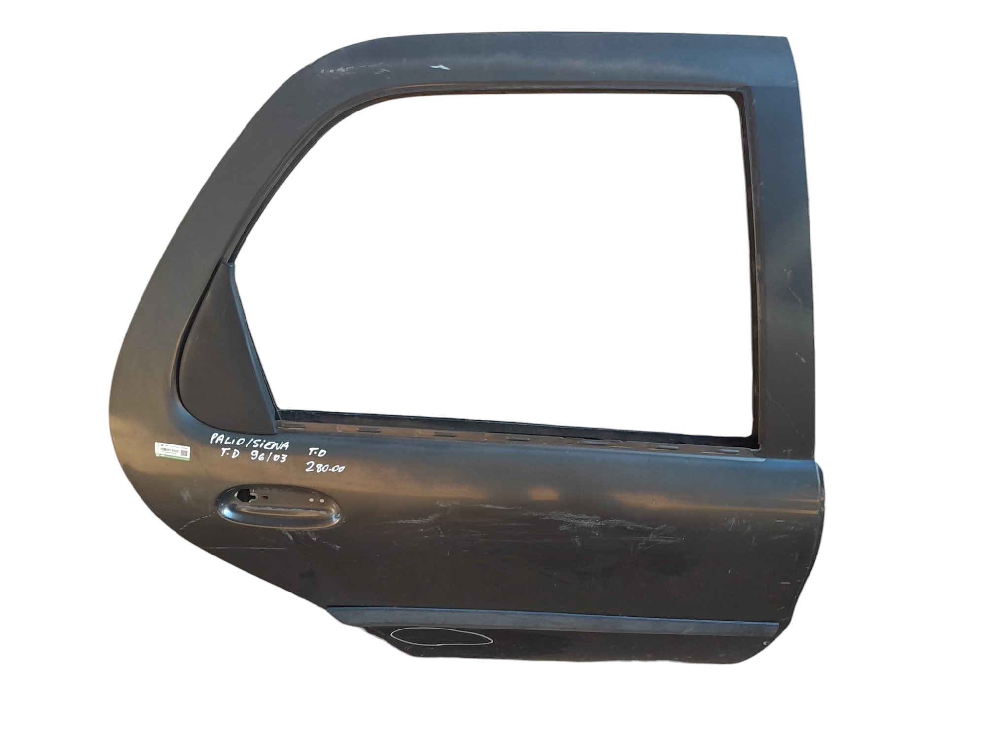 Porta Traseira Direita Fiat Palio Siena 1996/03 Original  Traseira Direita Prata 2