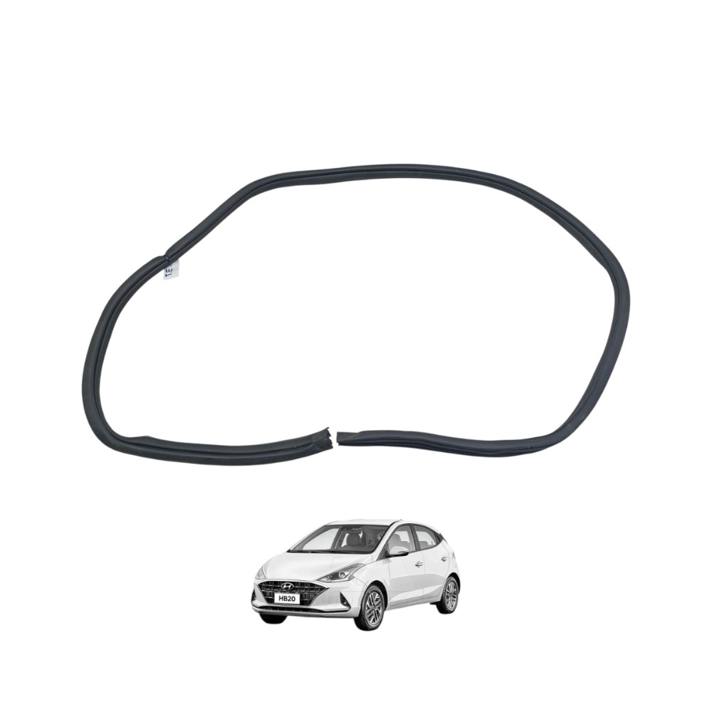 Borracha Guarnição Porta Hb20 Hatch Tras Esq 2020 A 2022