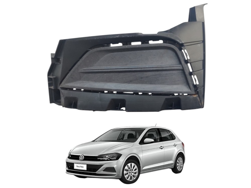 Moldura Esquerda Farol Milha Polo Virtus 2018 A 22 6ea853665 Preto Esquerdo