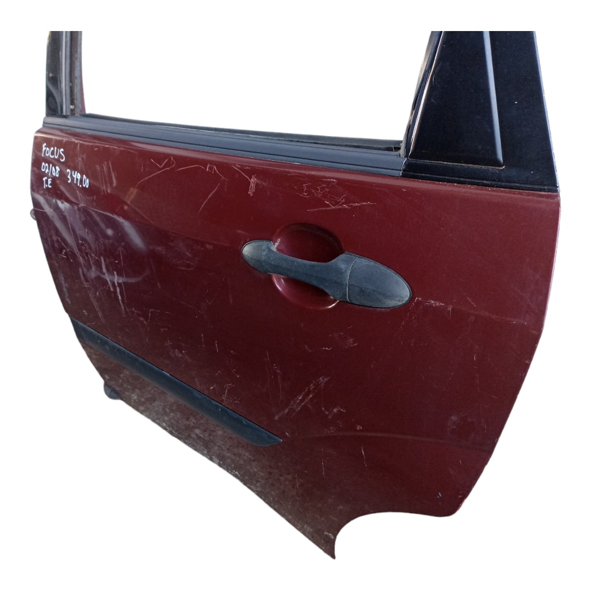 Porta Traseira Esquerda Ford Focus 2002 A 2008 Bom Estado Traseira Esquerda Vermelho 5