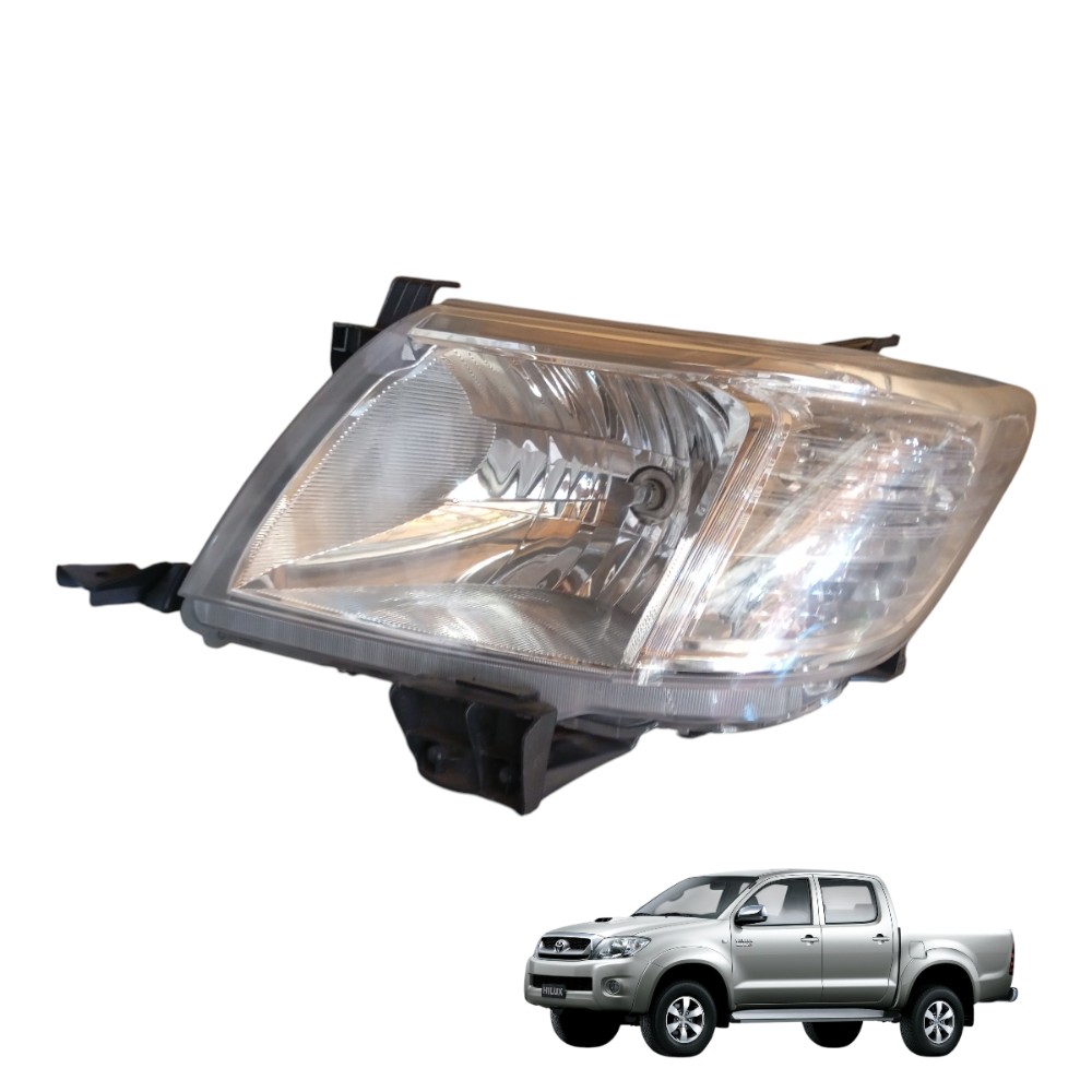 Farol Hilux Esquerdo Pisca Cristal 2009 2010 2011 Original Esquerdo/motorista