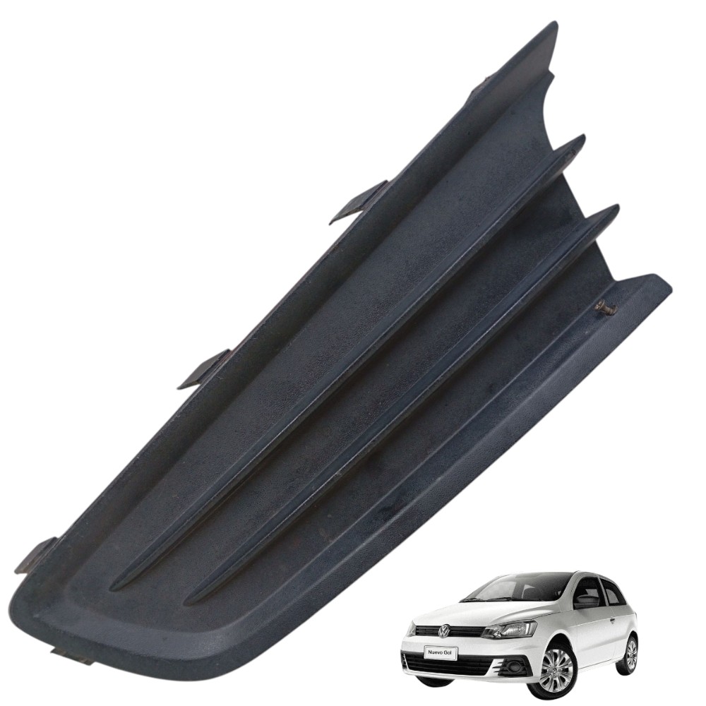 Moldura Farol Milha Lado Esquerdo Gol G6 G7 2013 A 2018 Preto Esquerdo