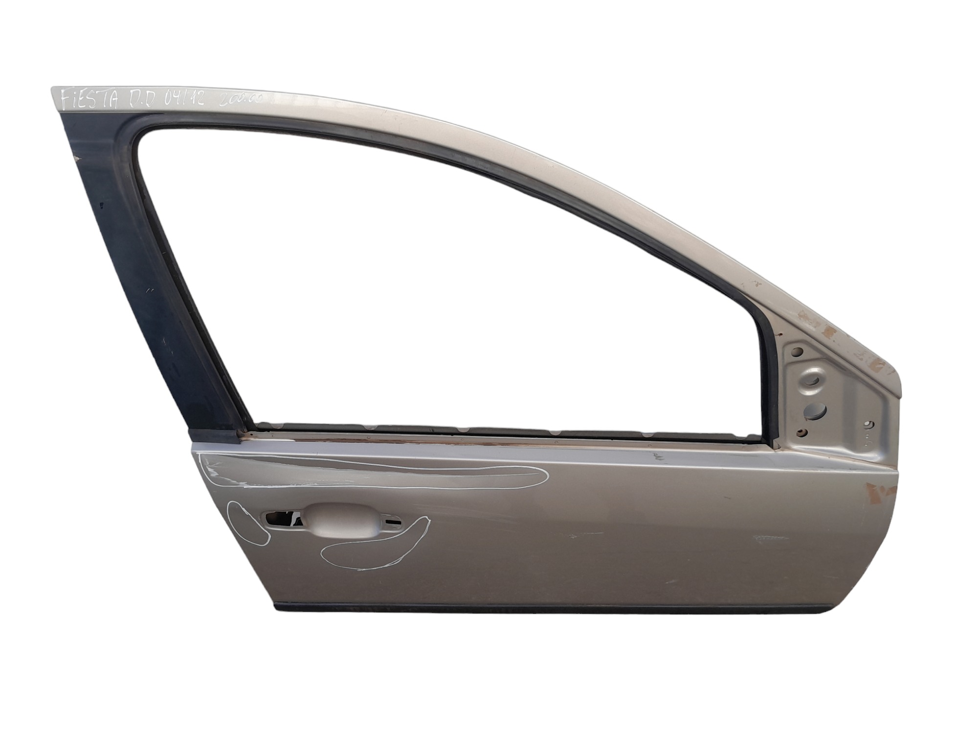 Porta Dianteira Direita Ford Fiesta 2004 A 2012 C/avaria Dianteira Direito Prata 3