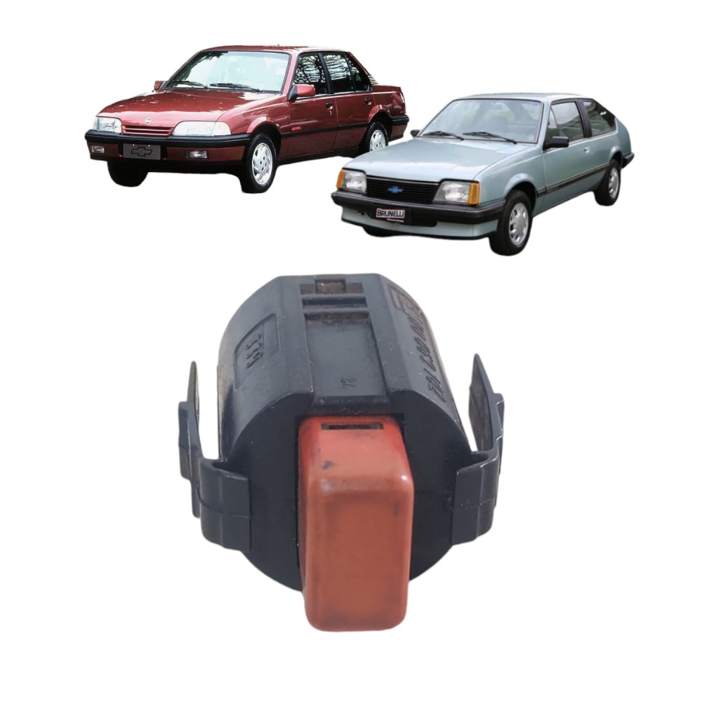 Botão Interruptor Pisca Alerta  Gm Monza 1982 A 1993 Preto