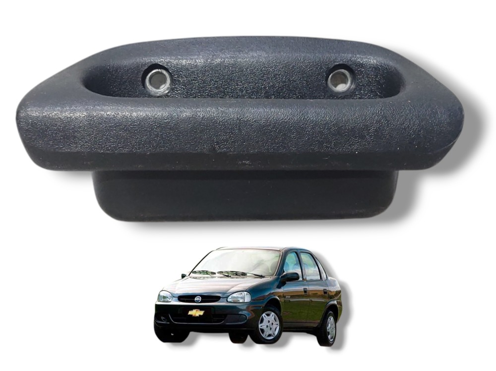 Puxador Porta Interno Traseiro Direito Gm Corsa 1996 A 2016 Preto Traseira