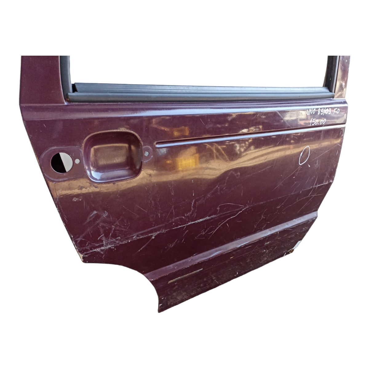 Porta Traseira Direita Fiat Uno 1985 A 2003 Original  Traseira Direito Vermelho 2