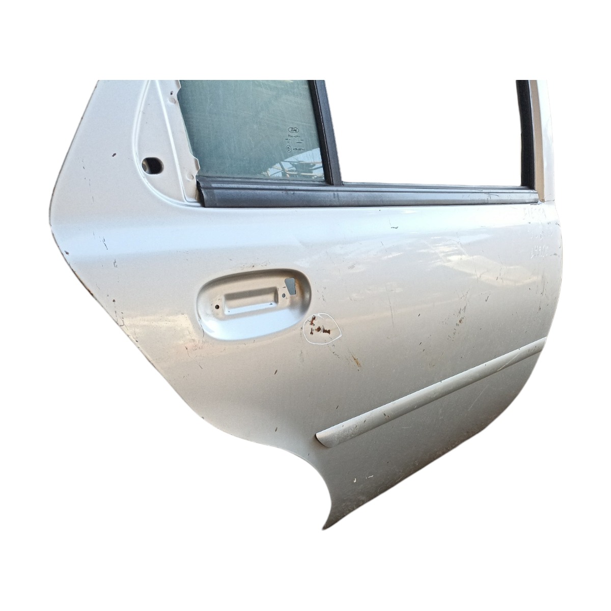 Porta Traseira Direta Ford Fiesta 1996 1997 1998 A 2016 Traseira Direito Prata 4