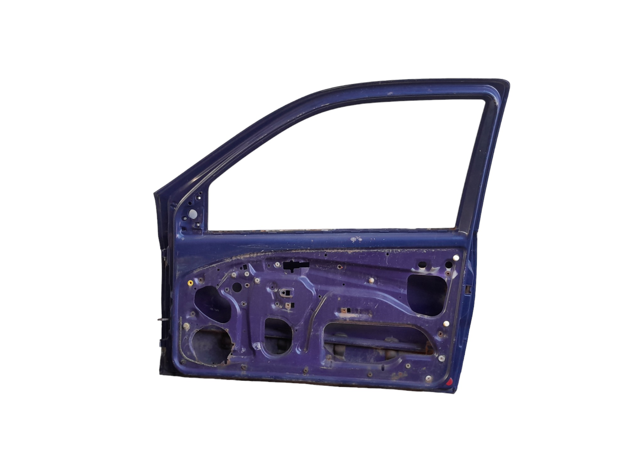 Porta Lado Direita Fiat Palio Strada 2 Portas 1996 A 2003 Dianteira Direito Azul 5