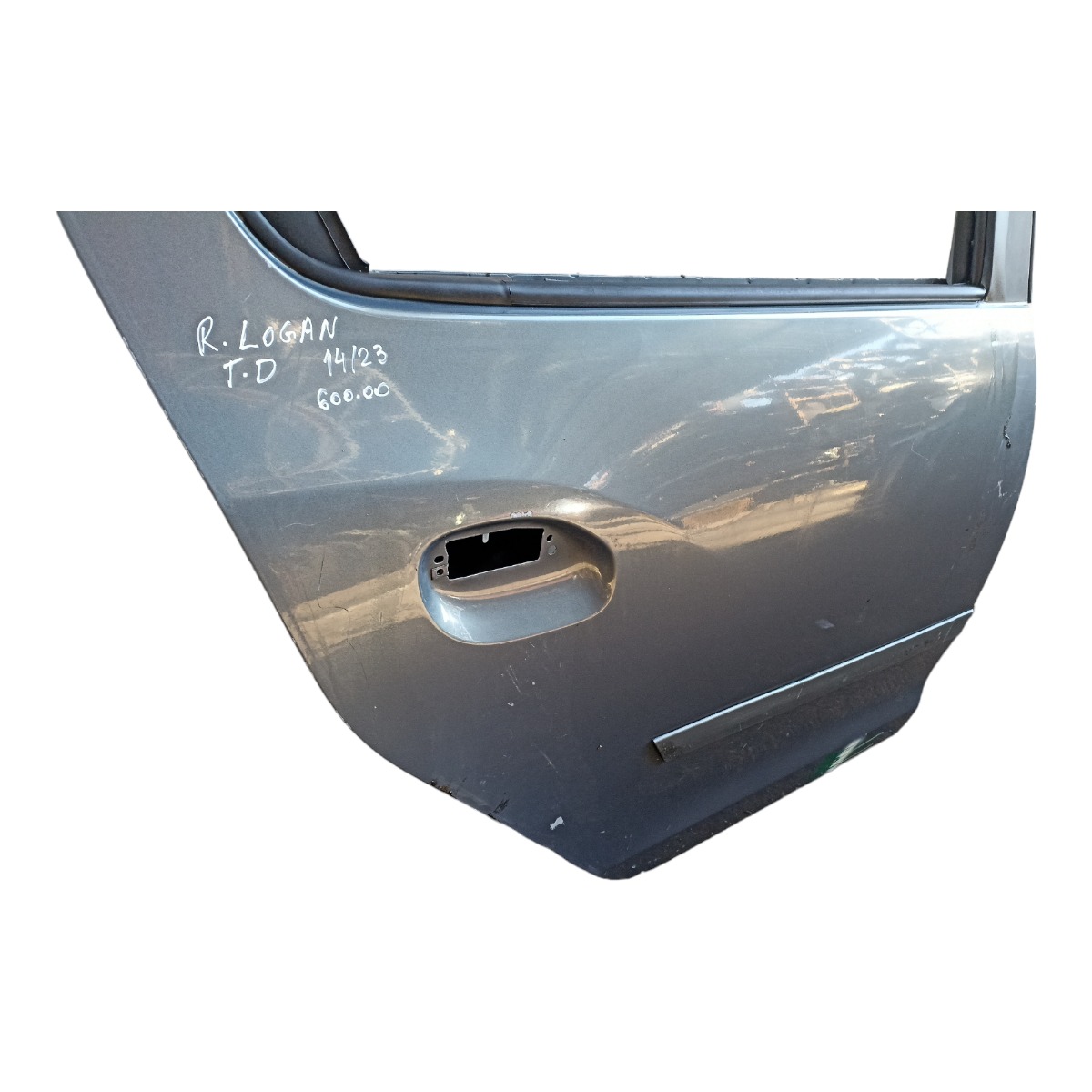 Porta Traseira Direita Renault Logan 2014 A 2023 Filé Traseira Direito Azul 3