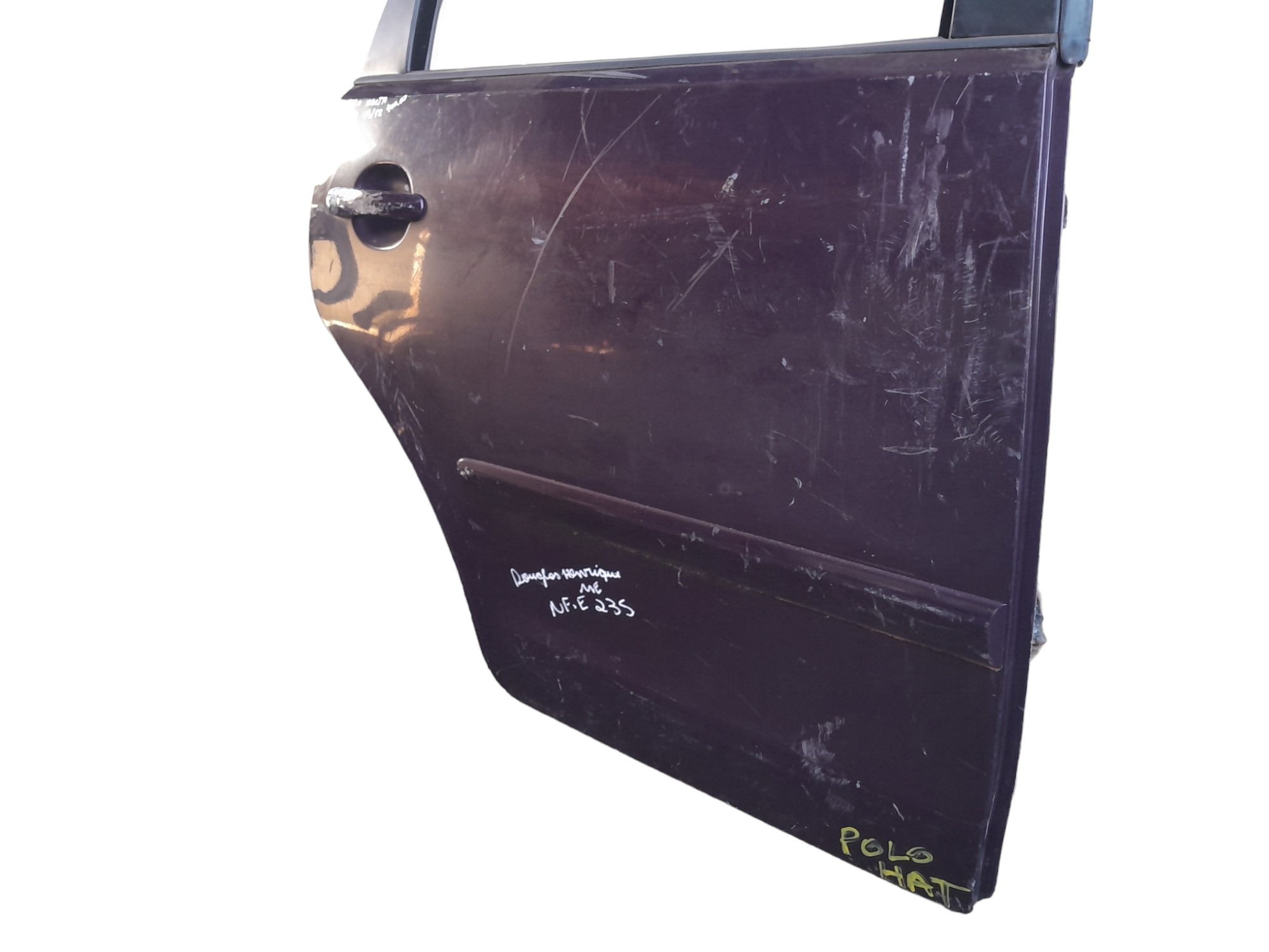 Porta Traseira Direita Volkswagen Polo Hacth 2003 A 2012 Traseira Direita Roxo 4