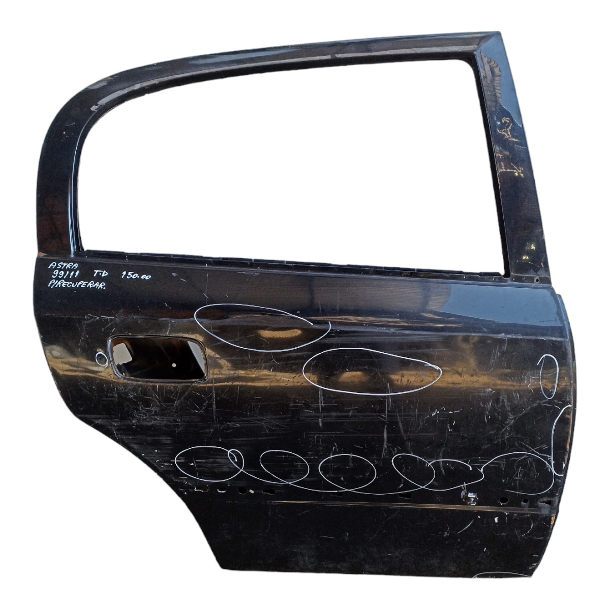 Porta Traseira Direita Gm Astra 1999 A 2011 Pra Recuperar  Traseira Direito Preto 1