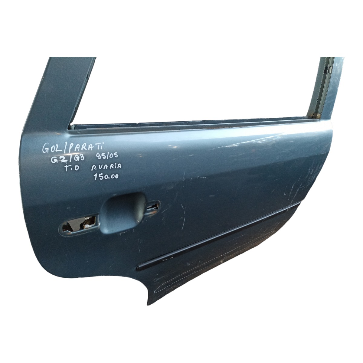 Porta Traseira Direita Vw Gol Parati G2 G3 95/05 P/recuperar Traseira Direito Cinza 4