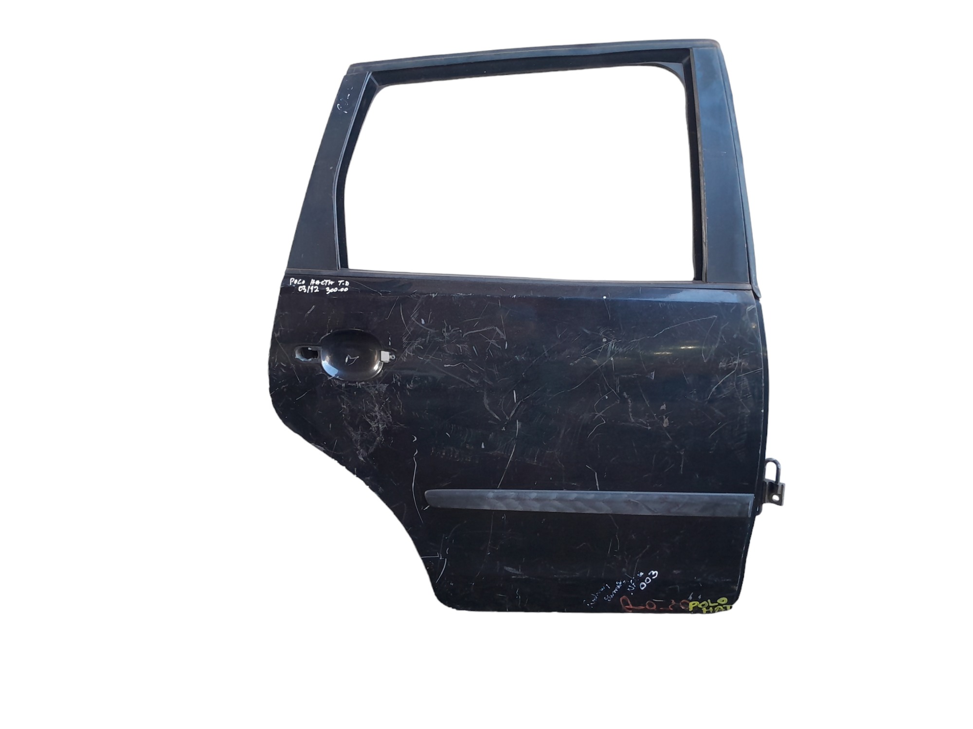 Porta Traseira Direita Volkswagen Polo Hacth 2003/2012 Traseira Direita Preto