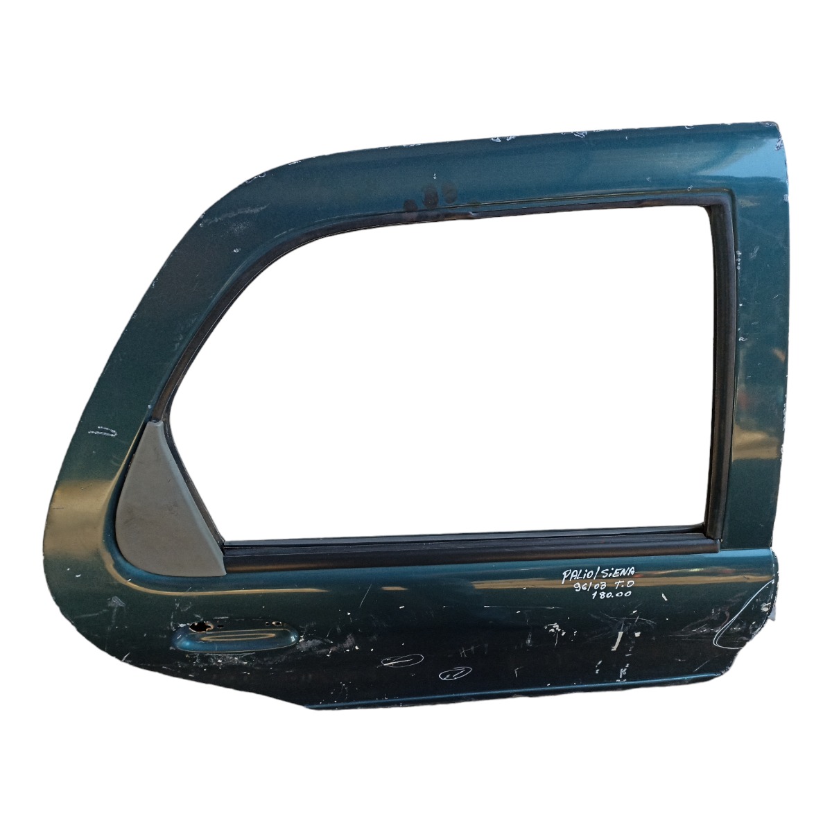 Porta Traseira Direita Fiat Palio Siena 1996 A 2003  Traseira Direito Verde 2